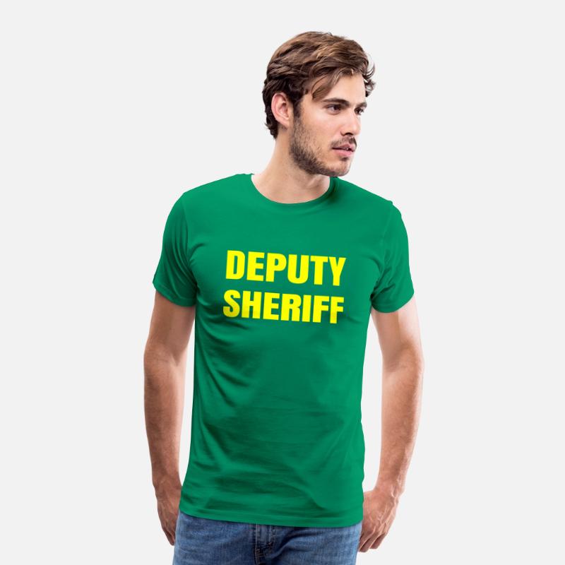 Deputy Sheriff Plain Yellow Large Text Design