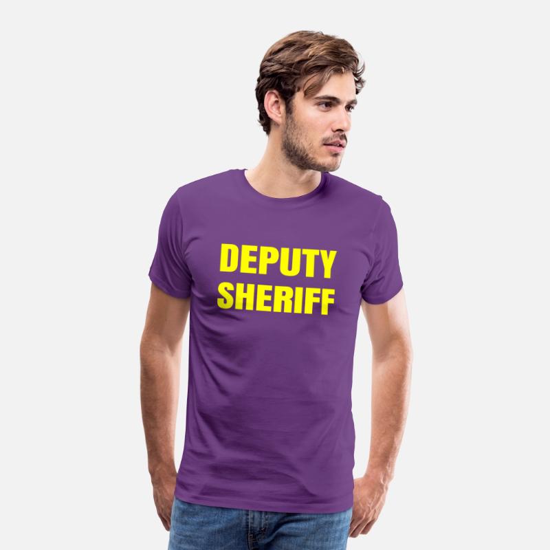 Deputy Sheriff Plain Yellow Large Text Design