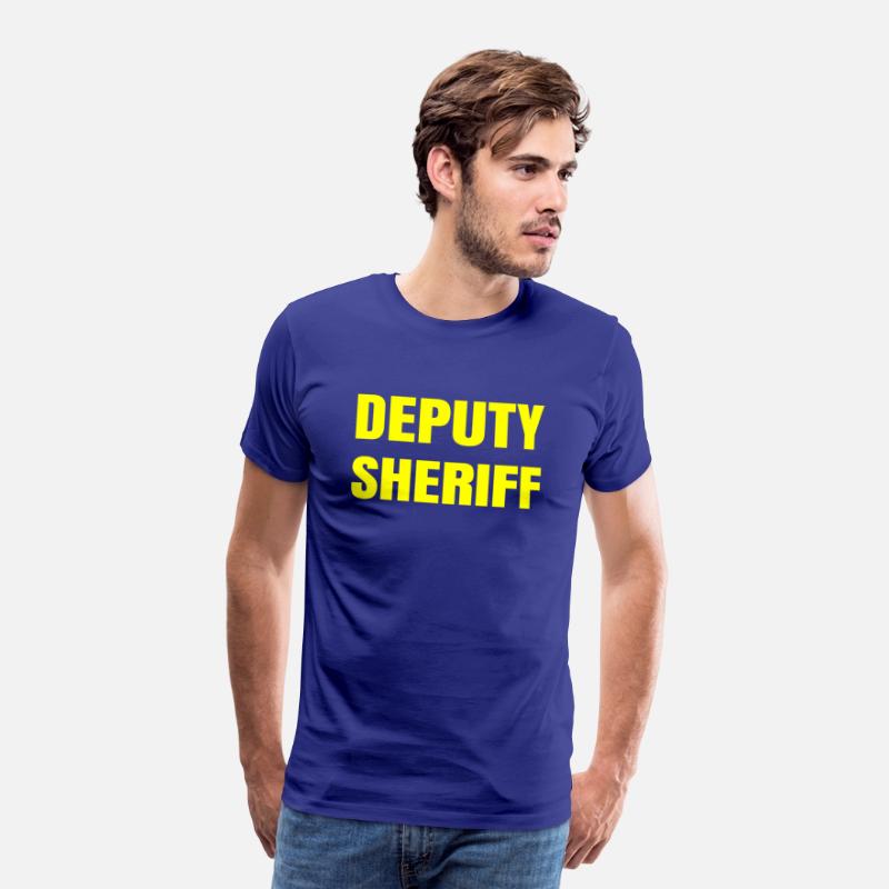Deputy Sheriff Plain Yellow Large Text Design