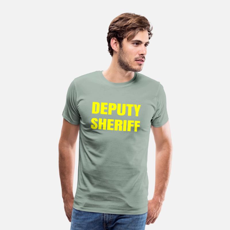 Deputy Sheriff Plain Yellow Large Text Design