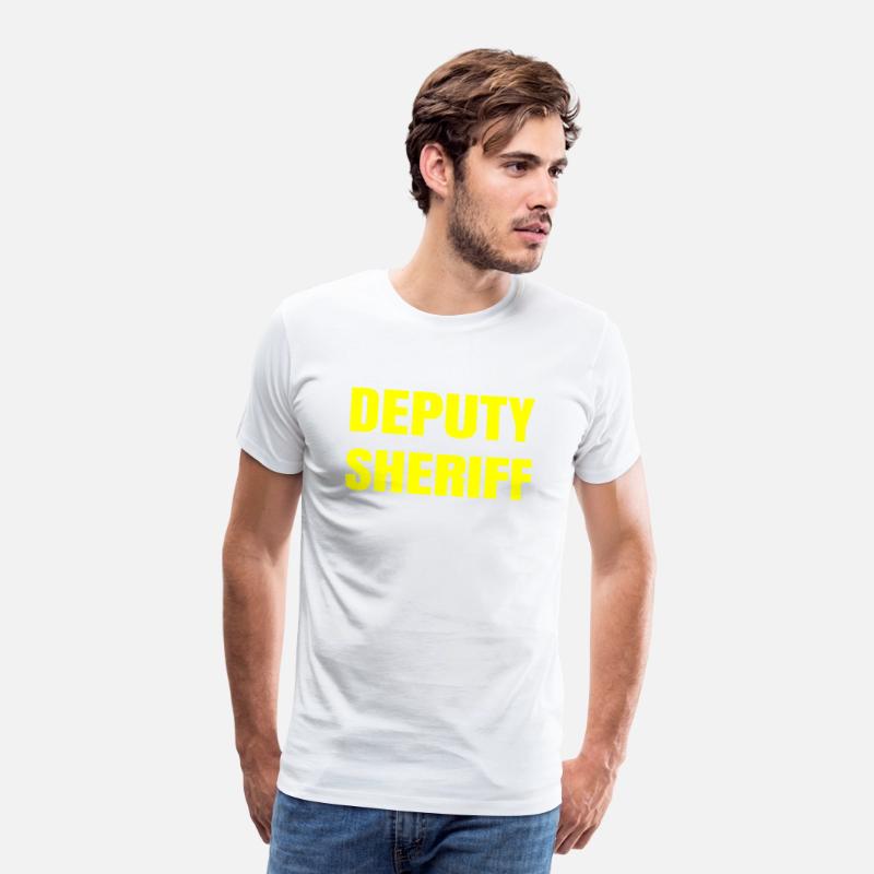 Deputy Sheriff Plain Yellow Large Text Design