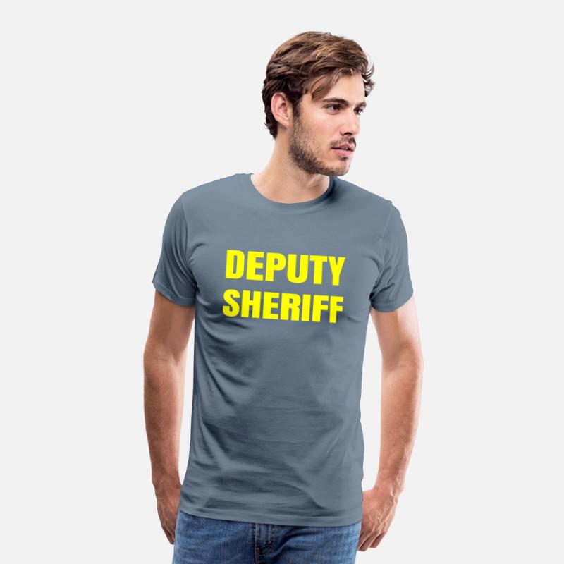 Deputy Sheriff Plain Yellow Large Text Design