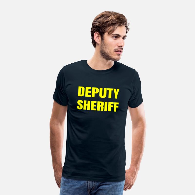 Deputy Sheriff Plain Yellow Large Text Design