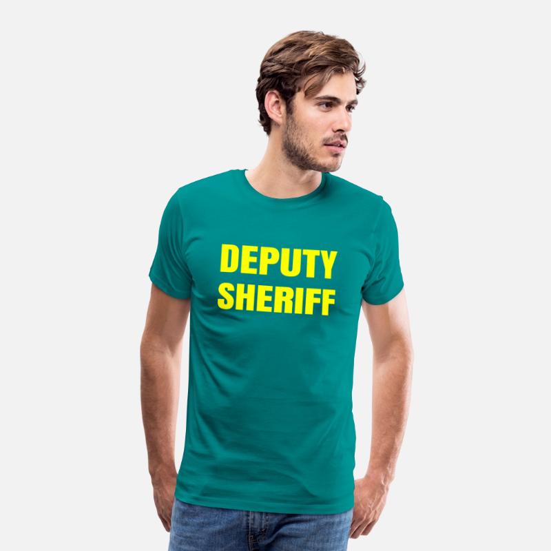 Deputy Sheriff Plain Yellow Large Text Design