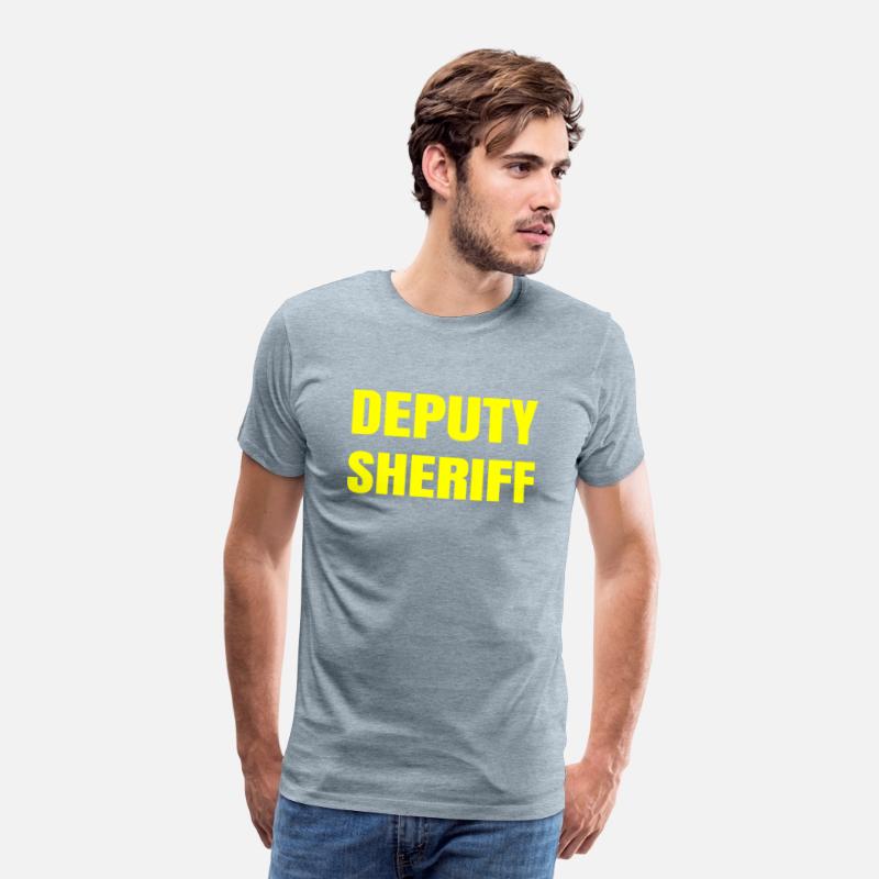 Deputy Sheriff Plain Yellow Large Text Design