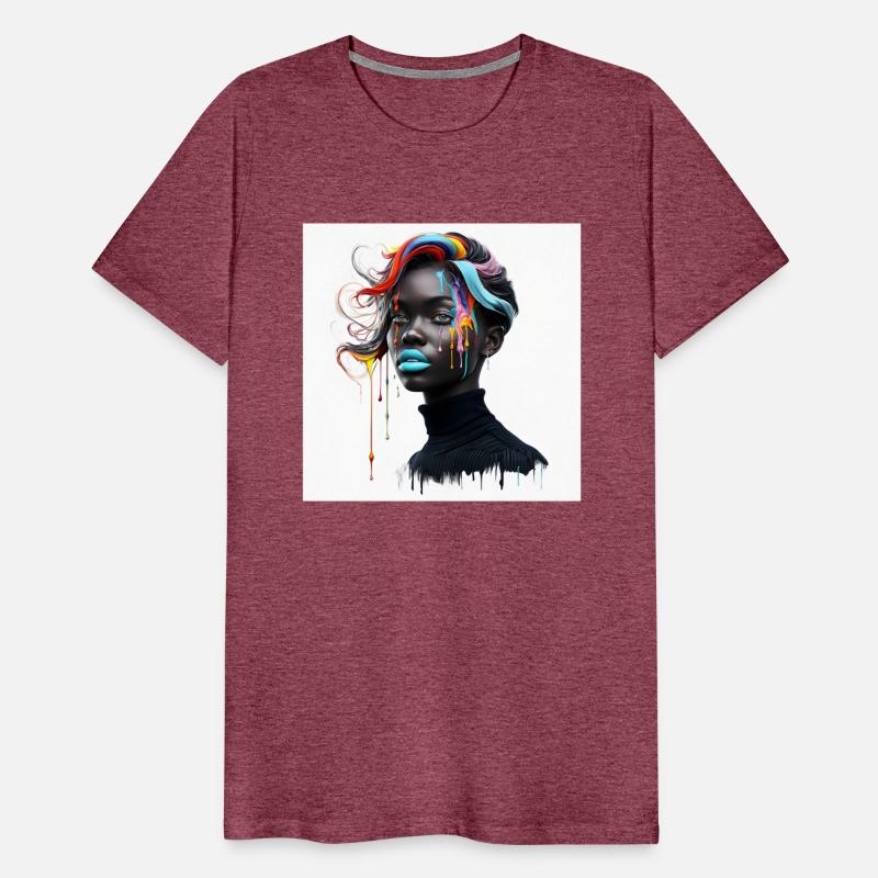 Digital Portrait With Flowing Hair