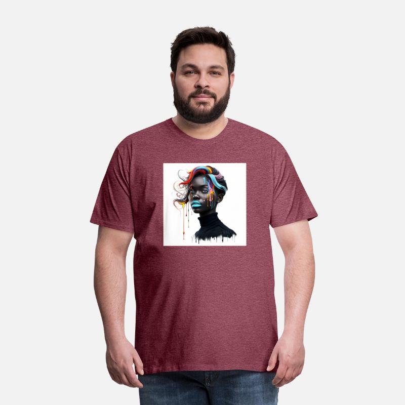 Digital Portrait With Flowing Hair