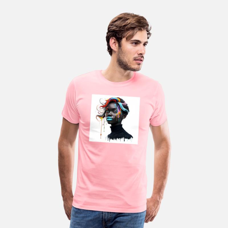 Digital Portrait With Flowing Hair