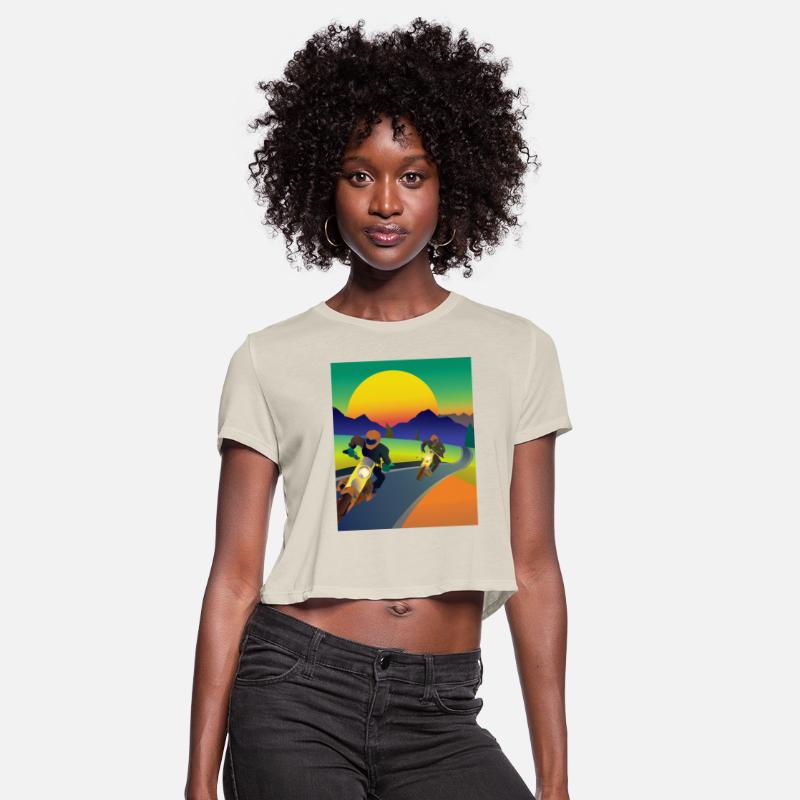 Dirt Bike Rider Sunset Mountain Road