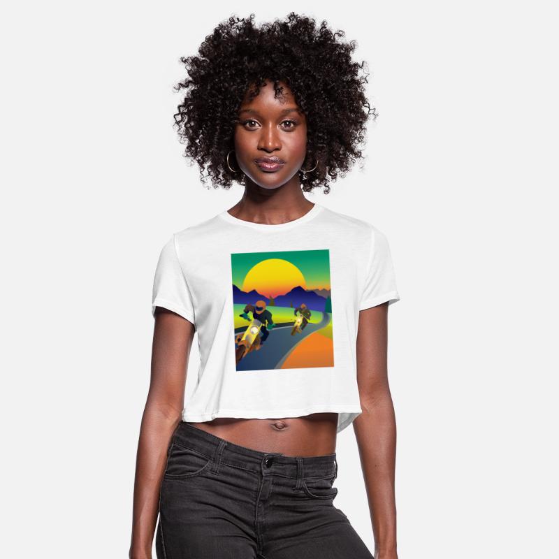 Dirt Bike Rider Sunset Mountain Road