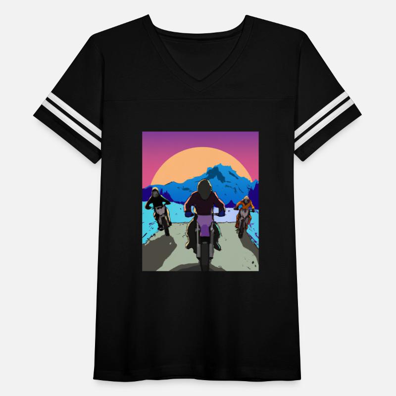 Dirt Bike Rider Sunset Mountain Road