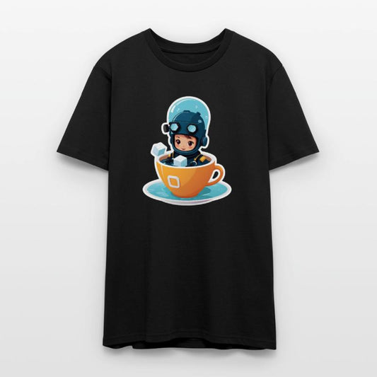 Diver Coffee Cup Fantasy Sticker.