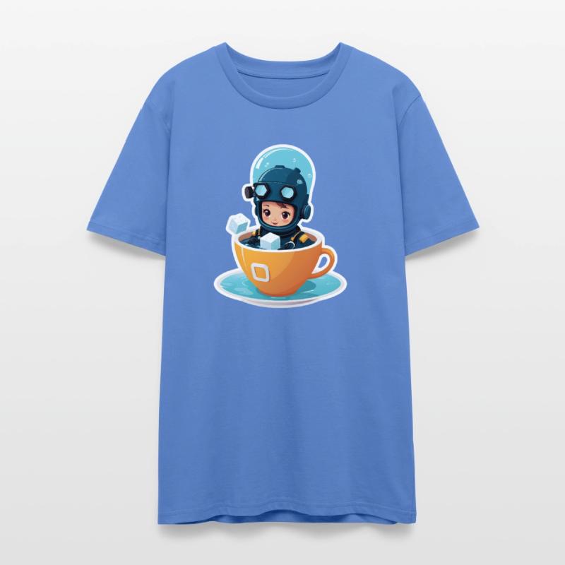 Diver Coffee Cup Fantasy Sticker.