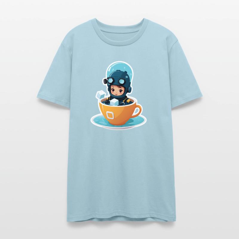 Diver Coffee Cup Fantasy Sticker.