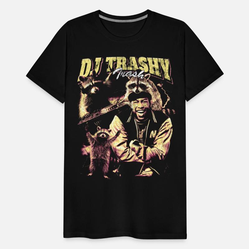DJ Trashy Trash Funny Raccoon Bootleg T-Shirt