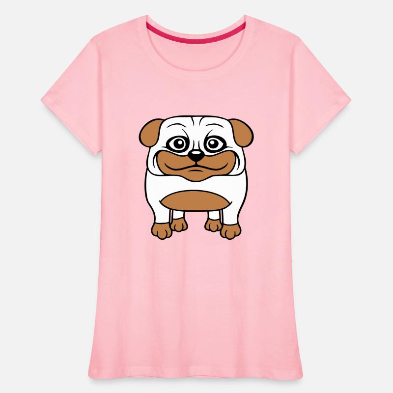 Dog Pug Small Cute Thick Lovely Happy Comic Fun