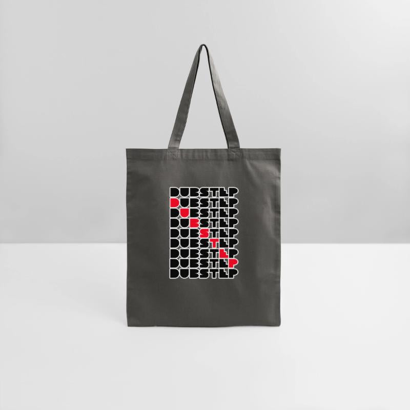 Dubstep Music Logo Stacked Word Wall Red Black Des