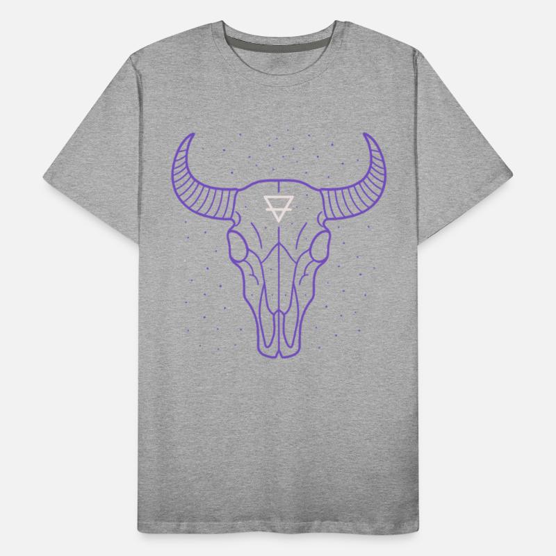 Earth Symbol Bull Skull | Mystic Minimal Art