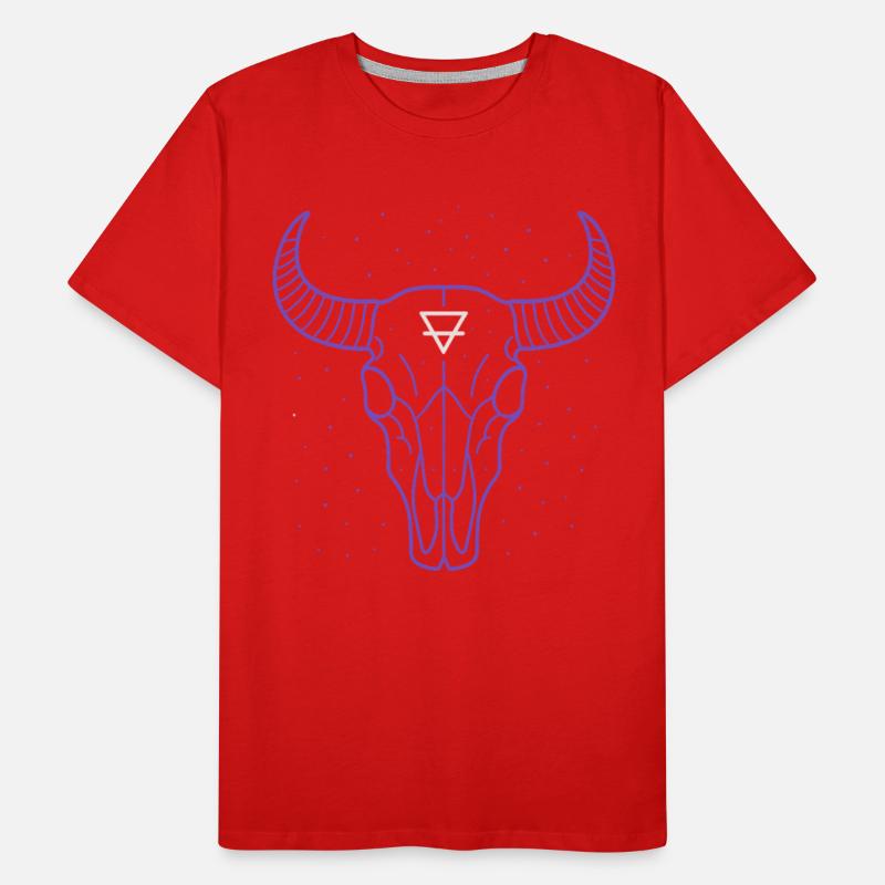 Earth Symbol Bull Skull | Mystic Minimal Art