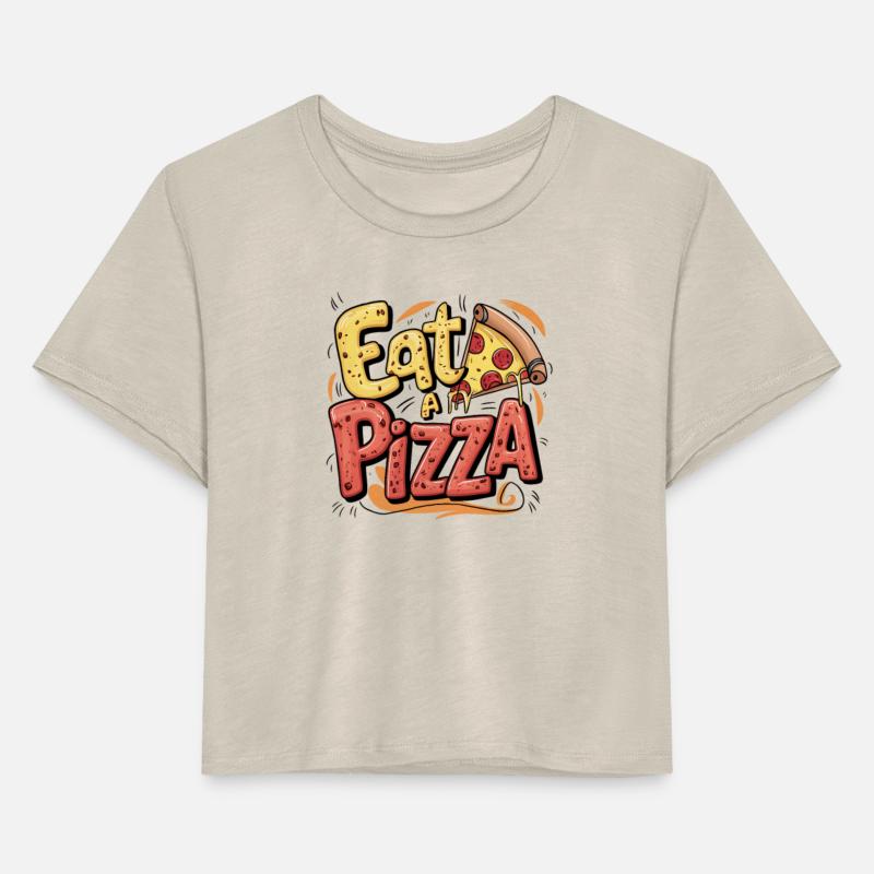 Eat a Pizza Design - Vibrant and Fun Artwork