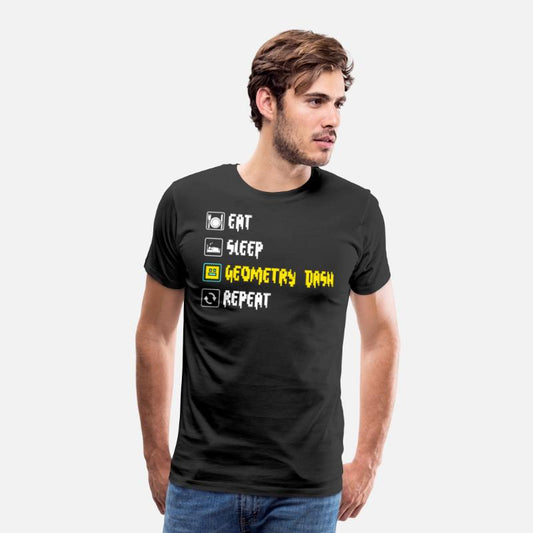 Eat sleep geometry dash repeat retro Jumper Repeat