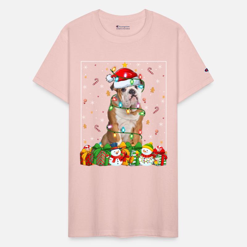 English Bulldog Christmas Lights