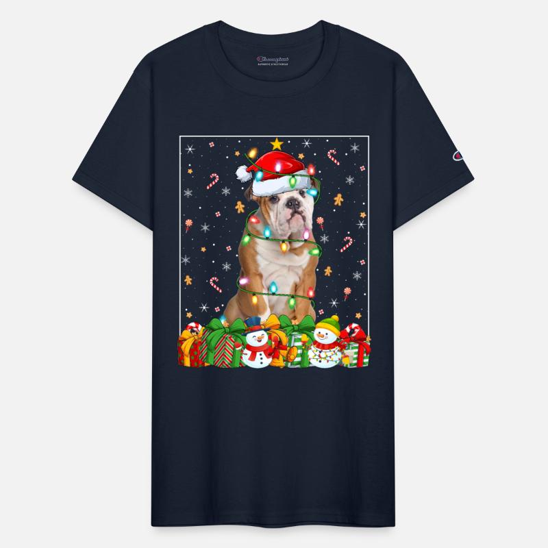 English Bulldog Christmas Lights