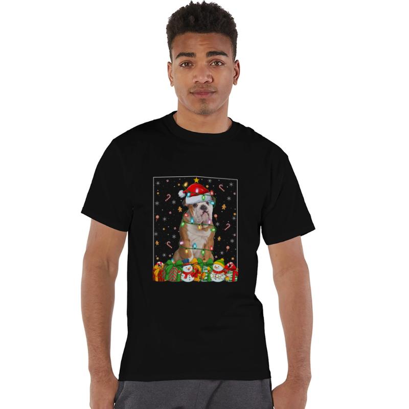 English Bulldog Christmas Lights