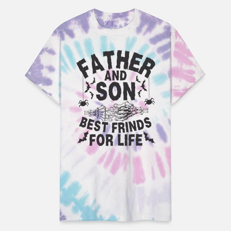 father and son fist bump