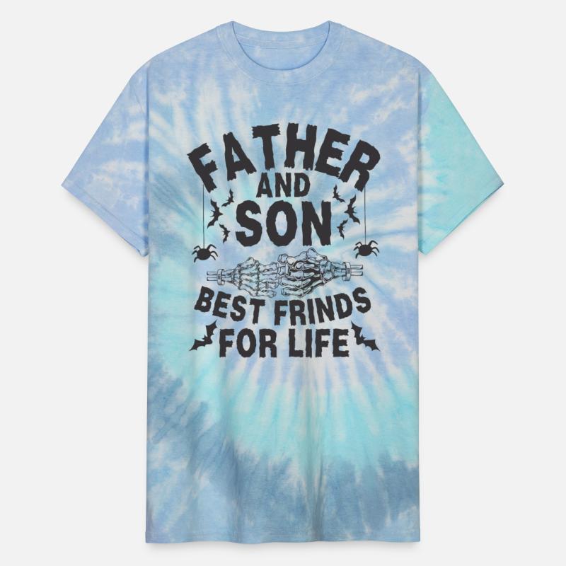 father and son fist bump