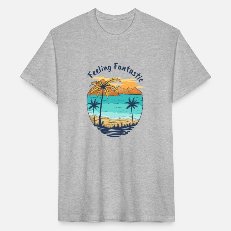 Feelin Fantastic Beach Palm Trees Summer Vacation