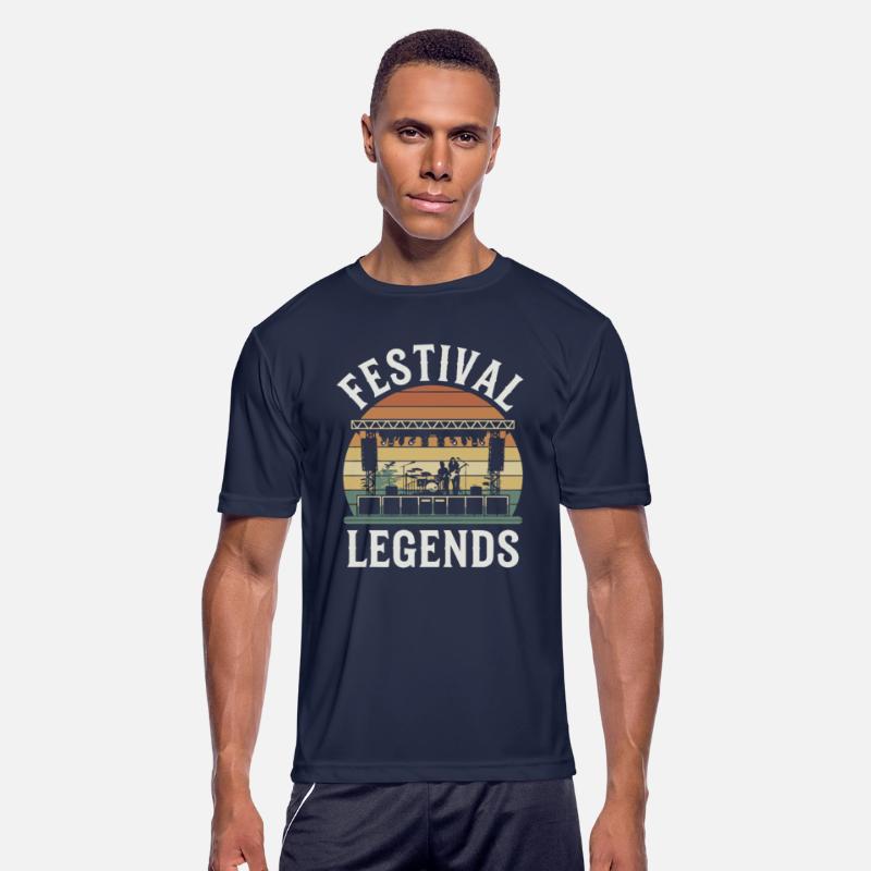 Festival Legends Music Stage Silhouette with
