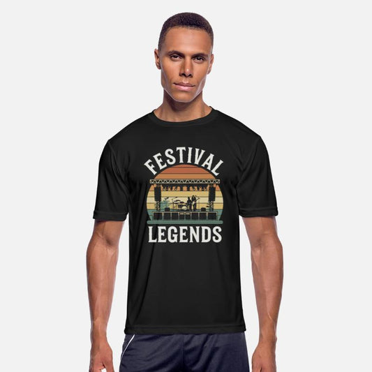 Festival Legends Music Stage Silhouette with