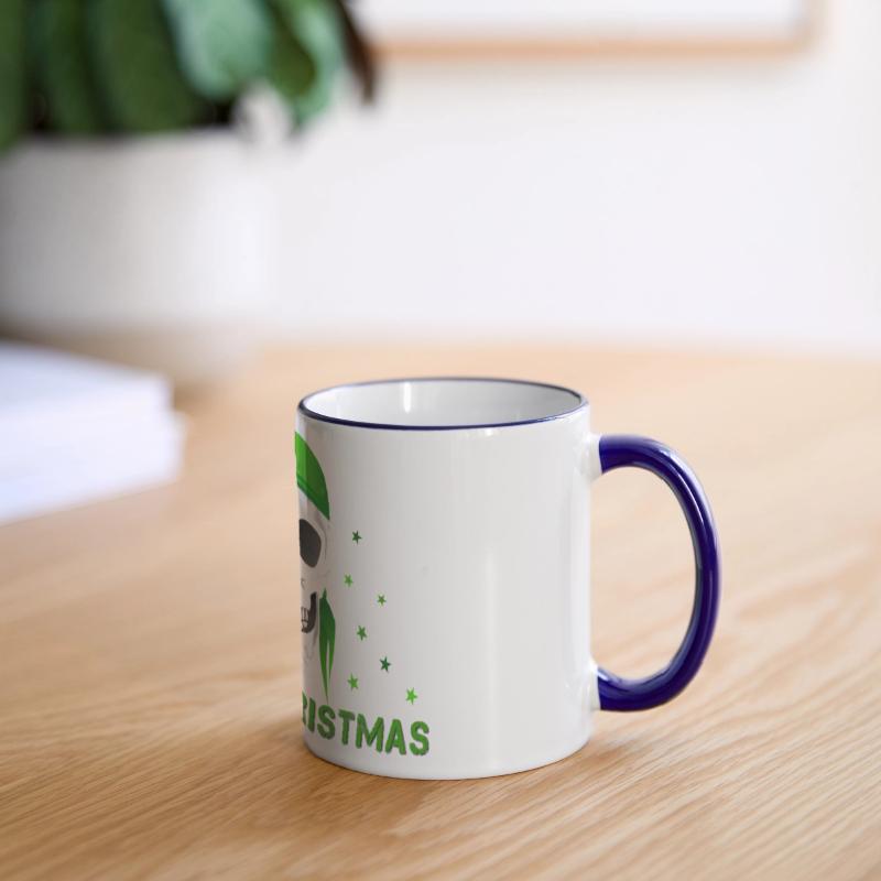 Festive Skull with Green Bandana Christmas