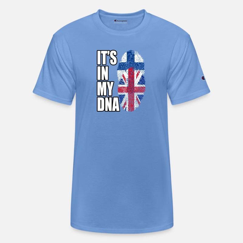 Finland And British Mix Heritage DNA Flag