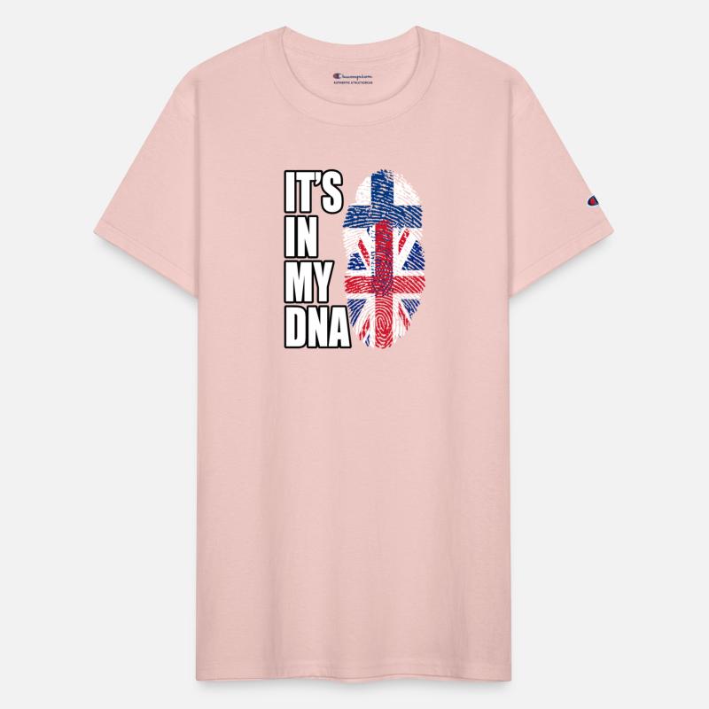 Finland And British Mix Heritage DNA Flag