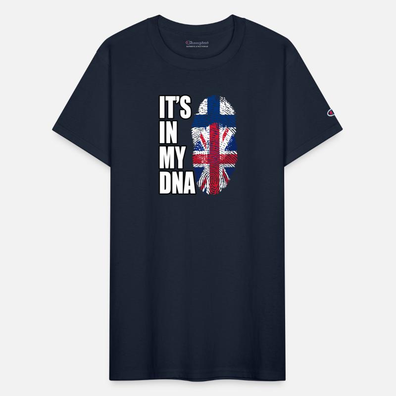 Finland And British Mix Heritage DNA Flag