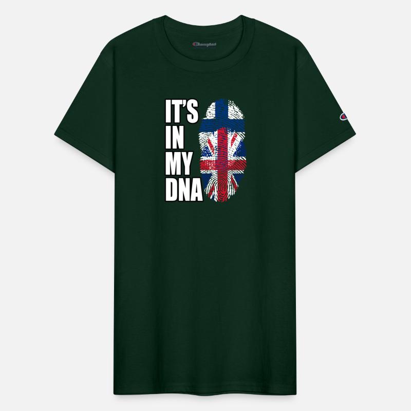 Finland And British Mix Heritage DNA Flag