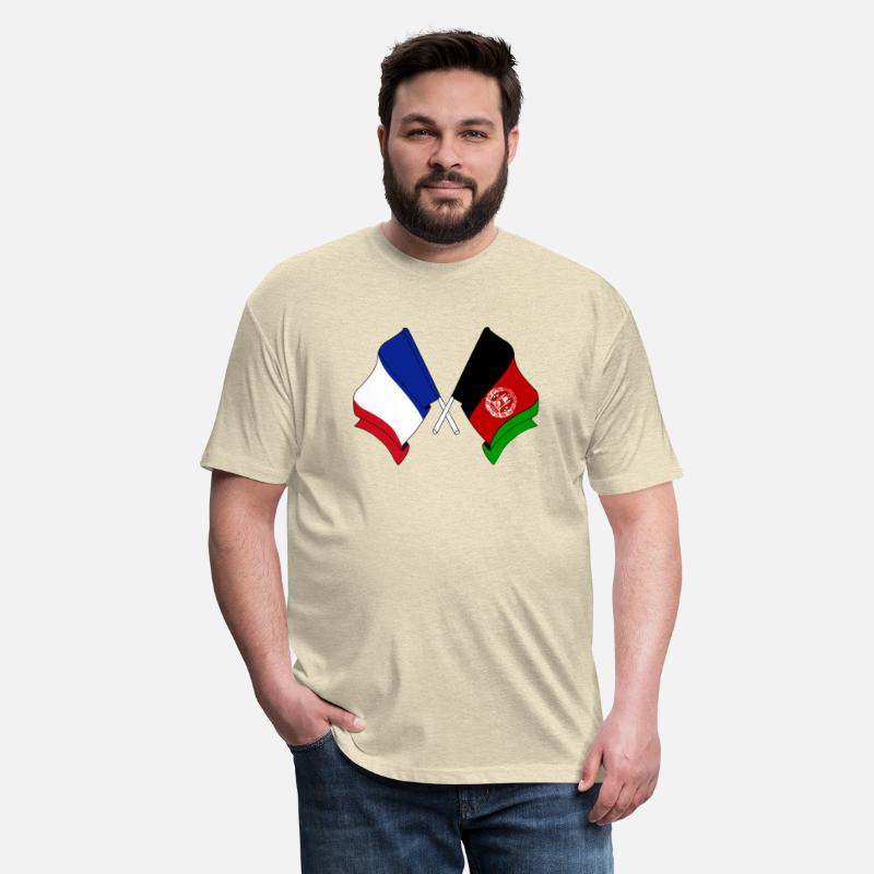 Flag of France and flag of Afghanistan