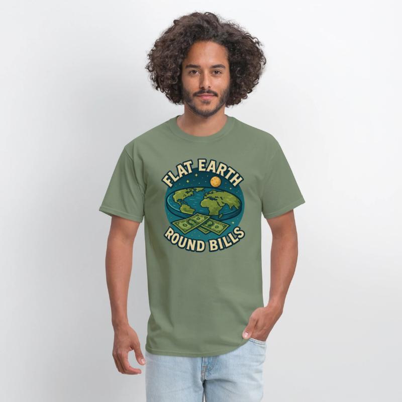 Flat Earth Conspiracy T-shirt