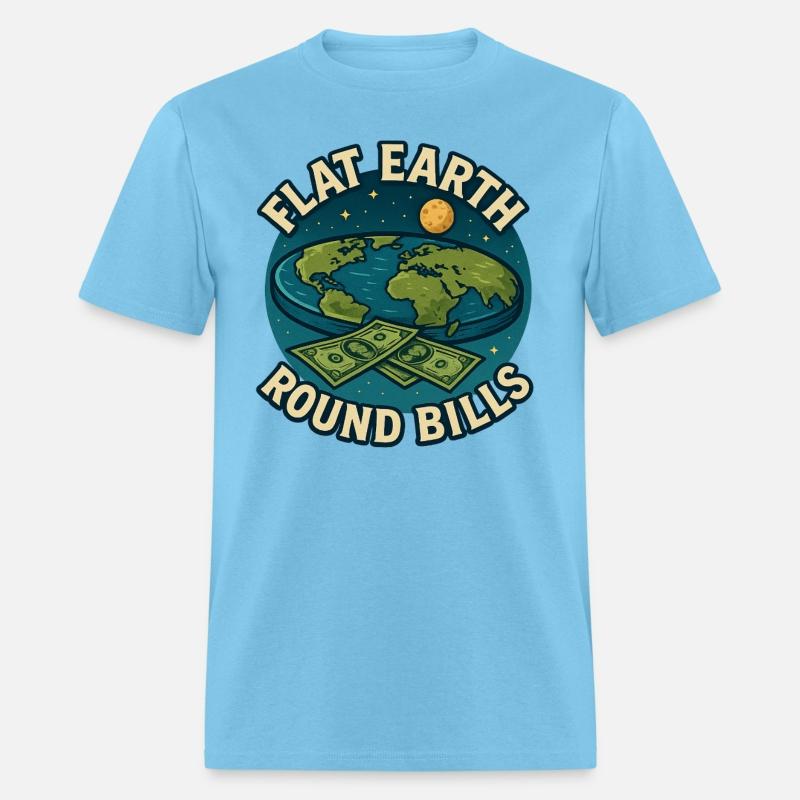 Flat Earth Conspiracy T-shirt