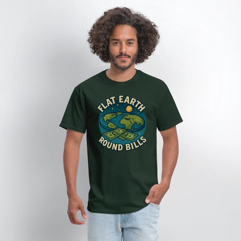 Flat Earth Conspiracy T-shirt
