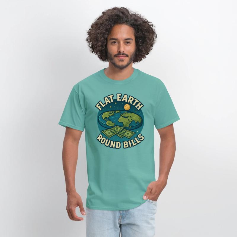 Flat Earth Conspiracy T-shirt