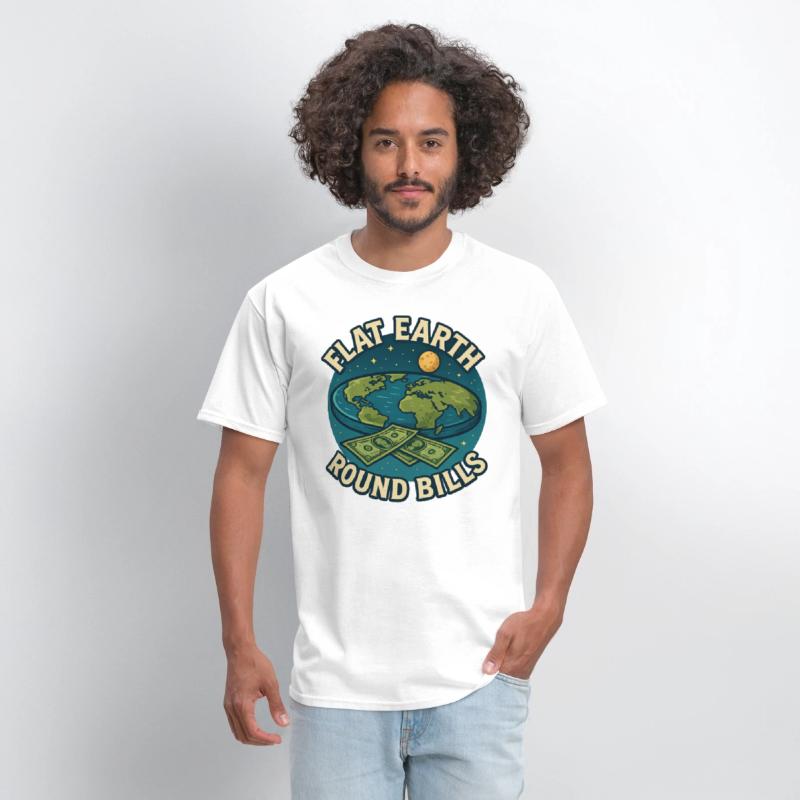 Flat Earth Conspiracy T-shirt