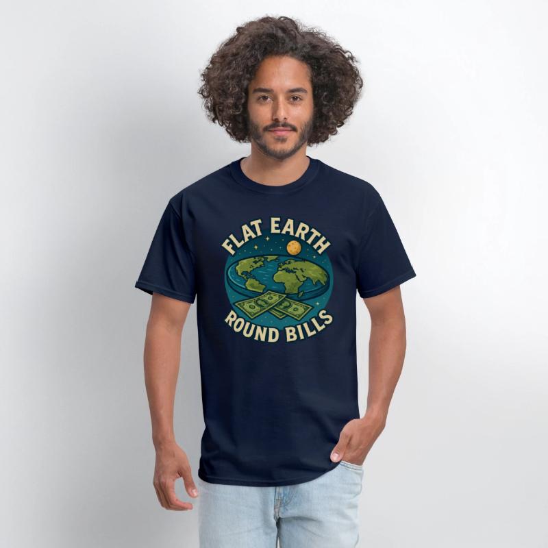 Flat Earth Conspiracy T-shirt