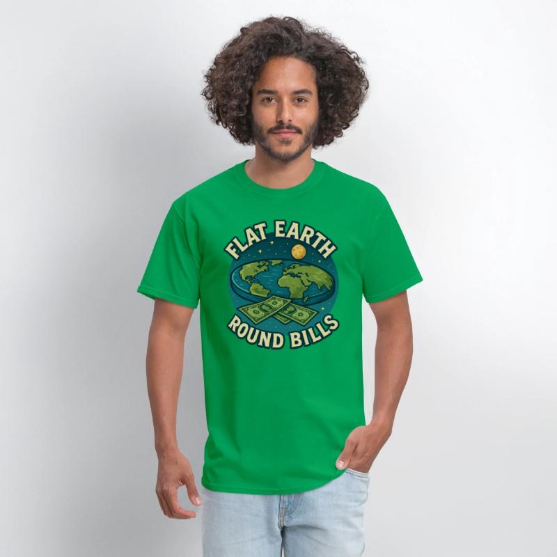 Flat Earth Conspiracy T-shirt