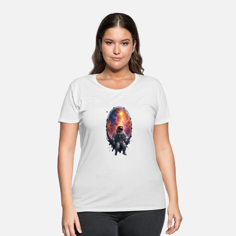 Floating Astronaut in Mesmerizing Sci-fi Fantasy