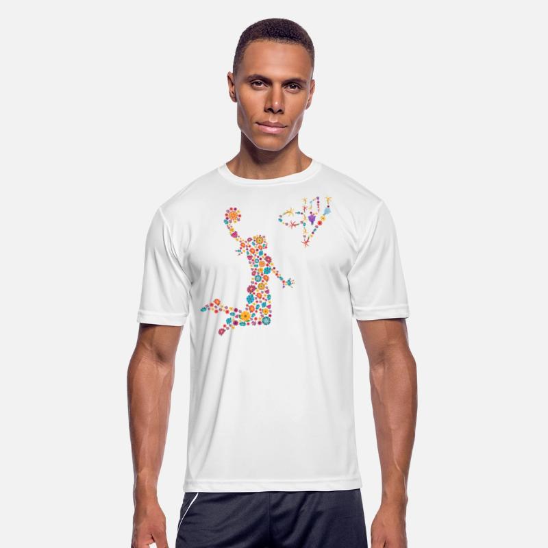 Flower Basketball Player Women