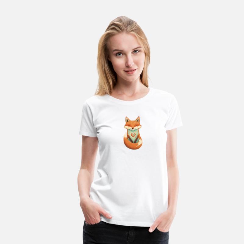 fox forest animals love heart nature animal kid