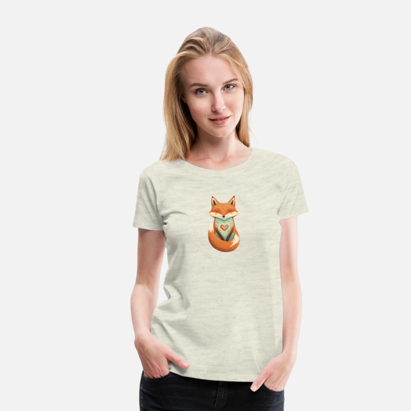 fox forest animals love heart nature animal kid